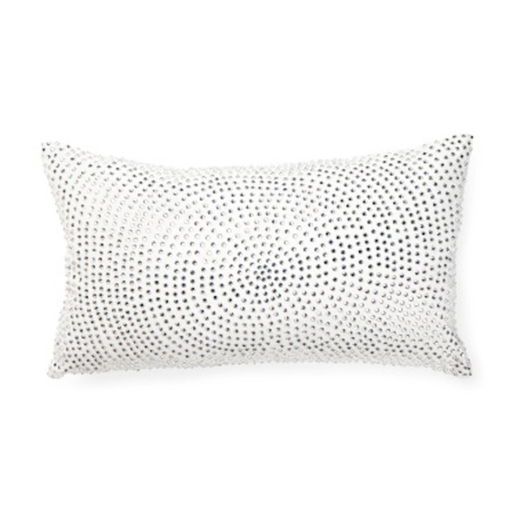 Callisto Home Velvet Pillow Rhinestone Decorative Accent Pillow